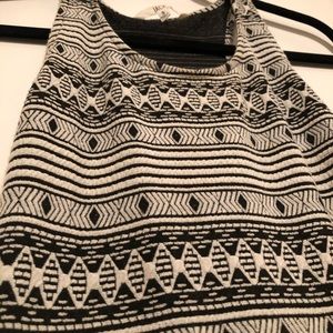 **SOLD**Beautiful B&W patterned striped maxi dress